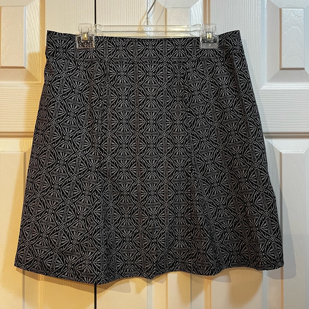 Black Patterned skort